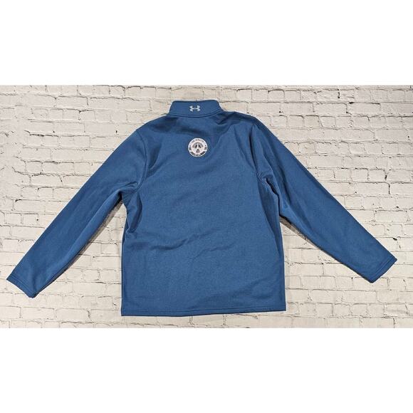 Under Armour GO DC SOUTH Fleece 1/4 Zip Pullover Cold Gear Blue MENS SZ XL - Picture 8 of 9